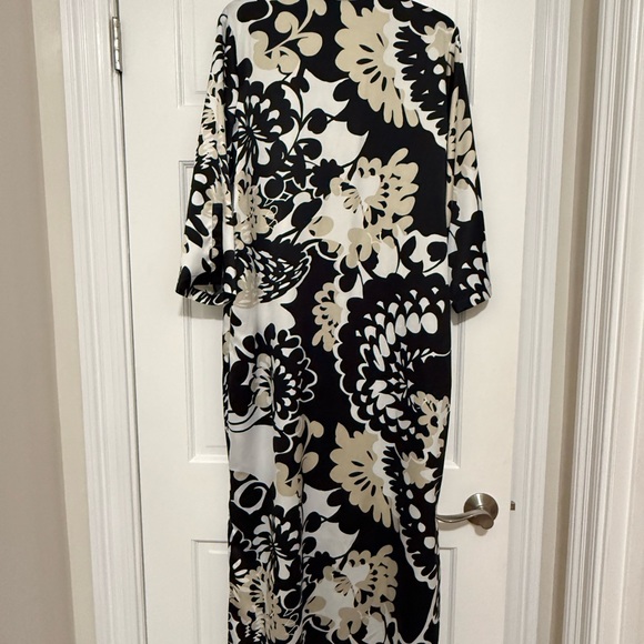 Natori Caftan (Kaftan) Lounge Dress SMALL Pull Over Kimono w/ pockets - Picture 3 of 9